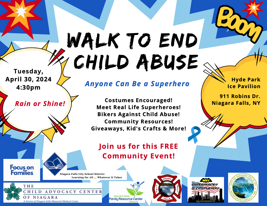 APRIL 30th: Child Advocacy Center of Niagara Co-Hosts Seventh Annual Walk to End Child Abuse